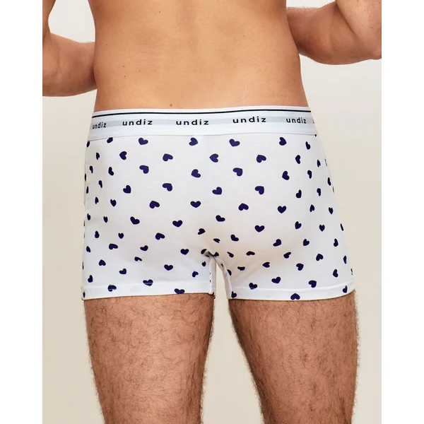 Boxer en coton motifs coeurs