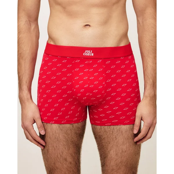 Boxer en coton motifs cœurs
