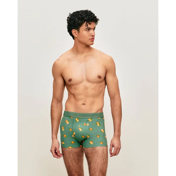 Boxer en coton motifs oranges