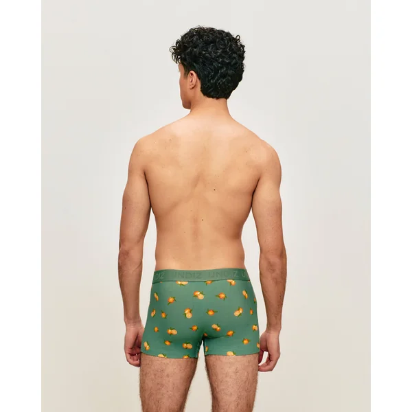 Boxer en coton motifs oranges