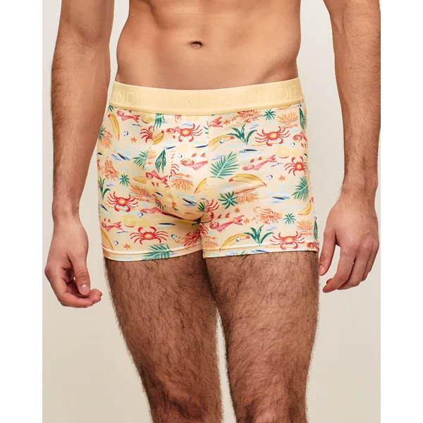 Boxer en microfibre motifs crustacés
