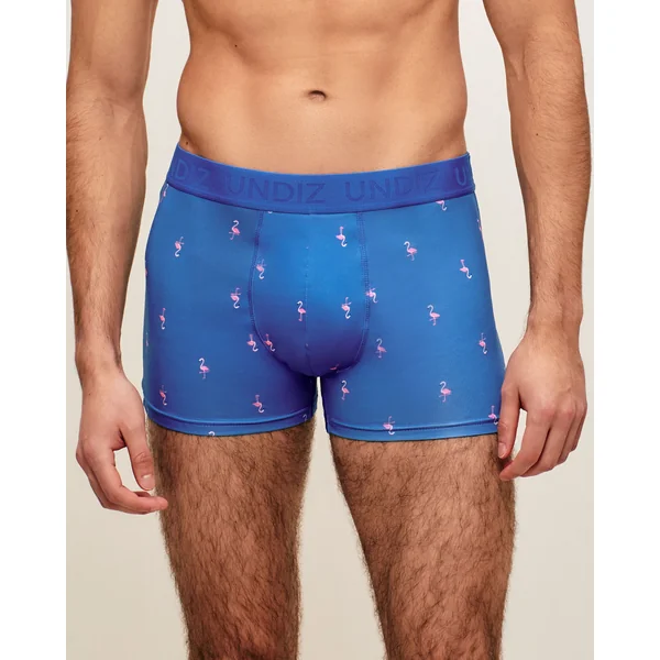 Boxer en microfibre motifs flamants roses
