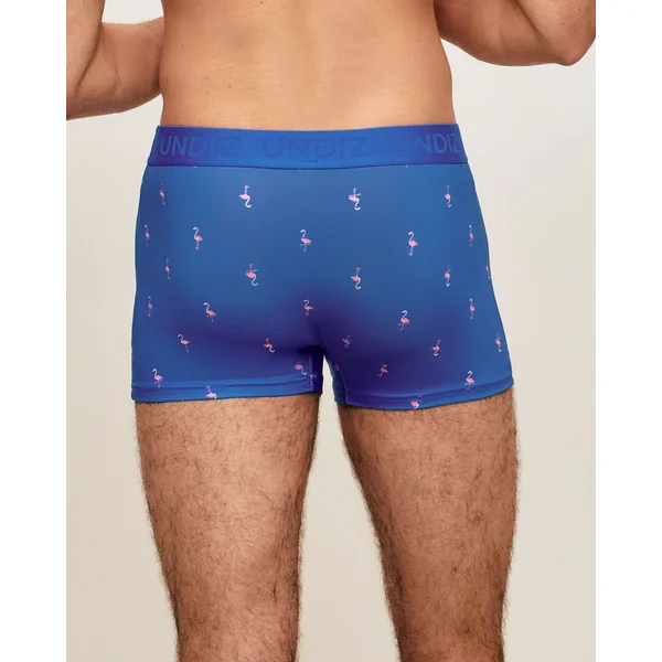 Boxer en microfibre motifs flamants roses