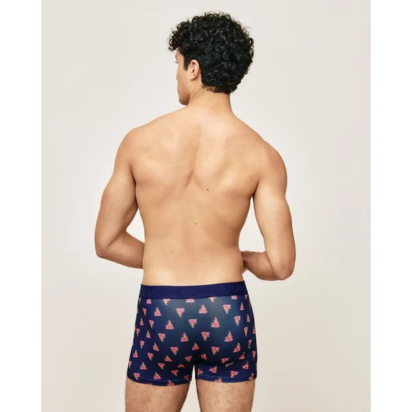 Boxer en microfibre à motifs fantaisie