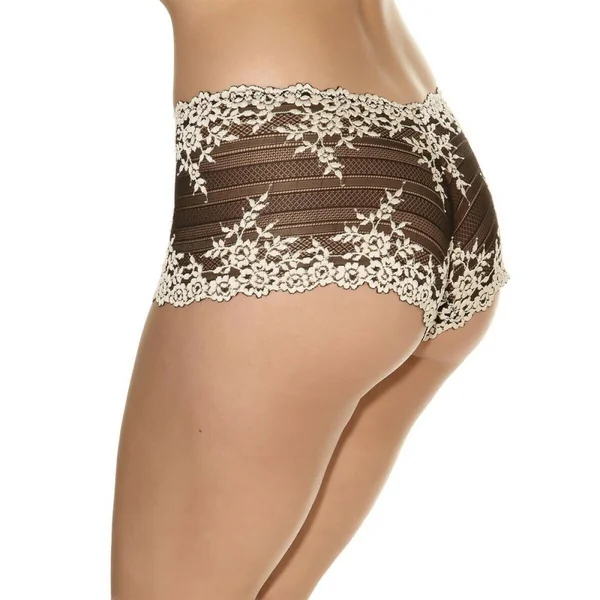 Boxer noir en nylon Wacoal lingerie