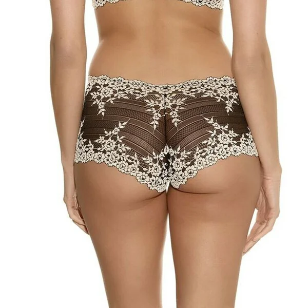 Boxer noir en nylon Wacoal lingerie