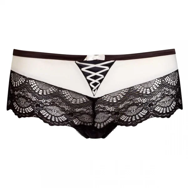 Boxer string noir/ivoire Milan POMM'POIRE Pomm Poire
