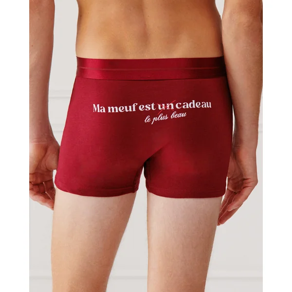 Boxer à message en jersey