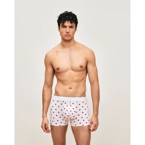 Boxer à motifs coeurs