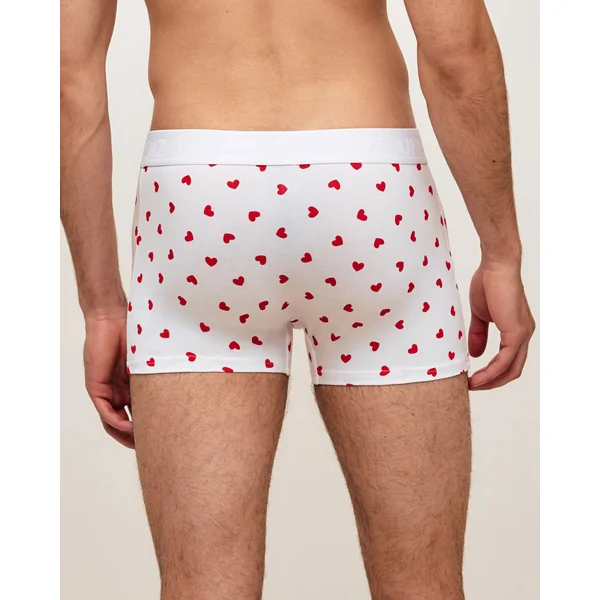 Boxer à motifs coeurs