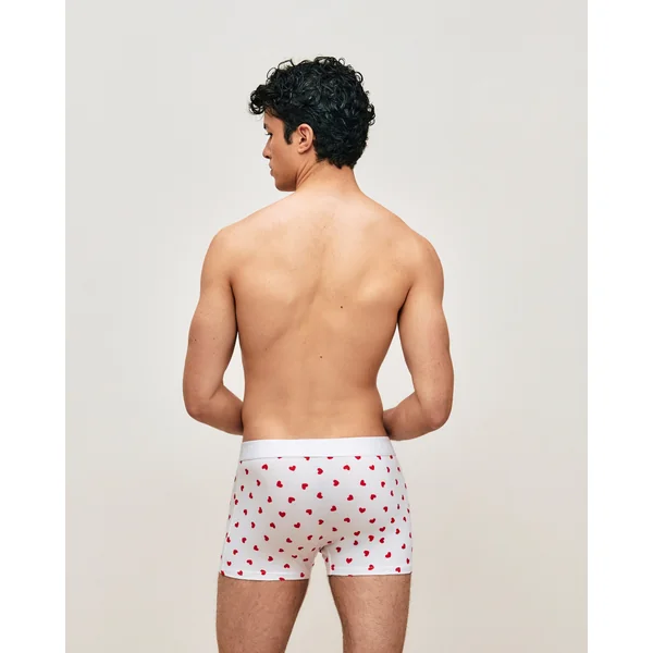 Boxer à motifs coeurs