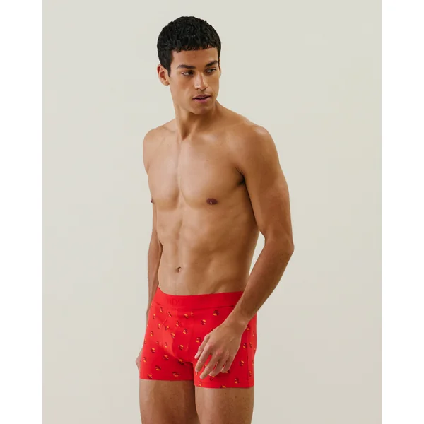 Boxer à motifs en coton
