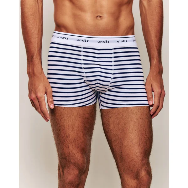 Boxer à rayures en coton