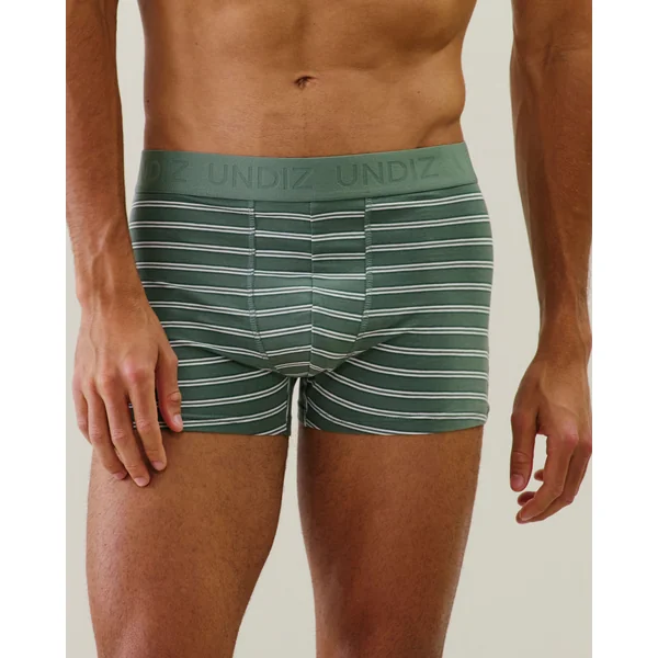 Boxer à rayures en coton