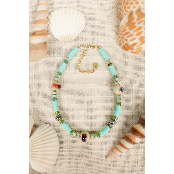 Bracelet Cheville Bohème Turquoise