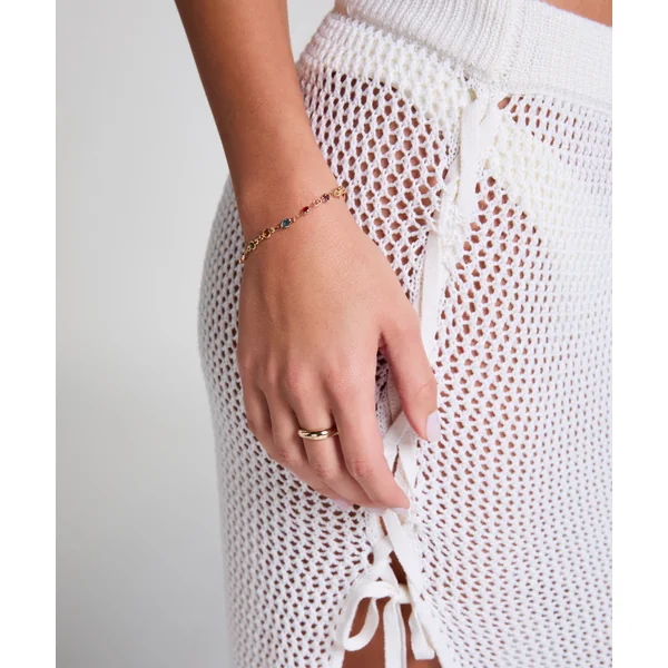 Bracelet de pierres précieuses - Jaune