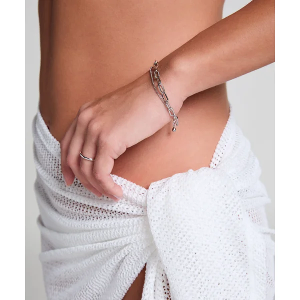 Bracelet en chaîne - Gris