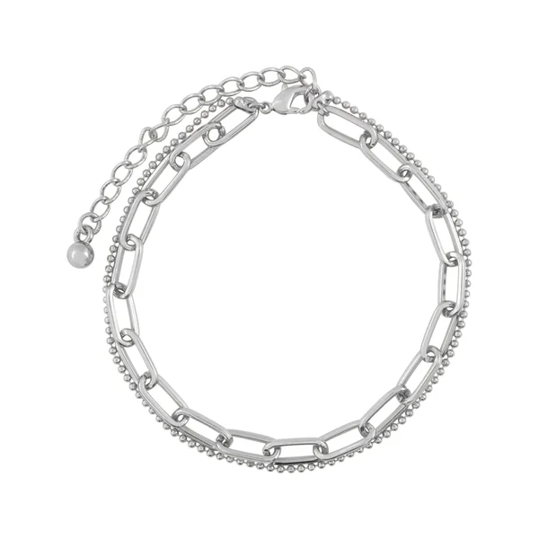 Bracelet en chaîne - Gris