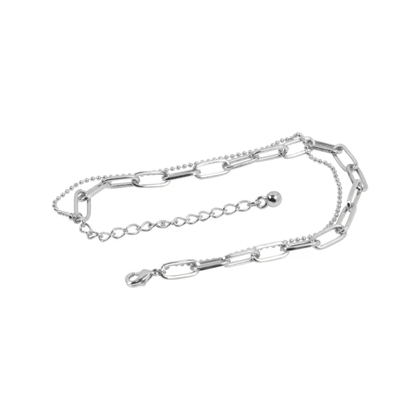 Bracelet en chaîne - Gris