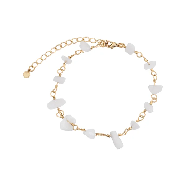 Bracelet en pierre - Jaune