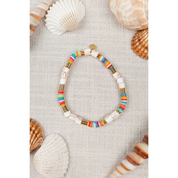 Bracelet Perles Heishi Coquillage