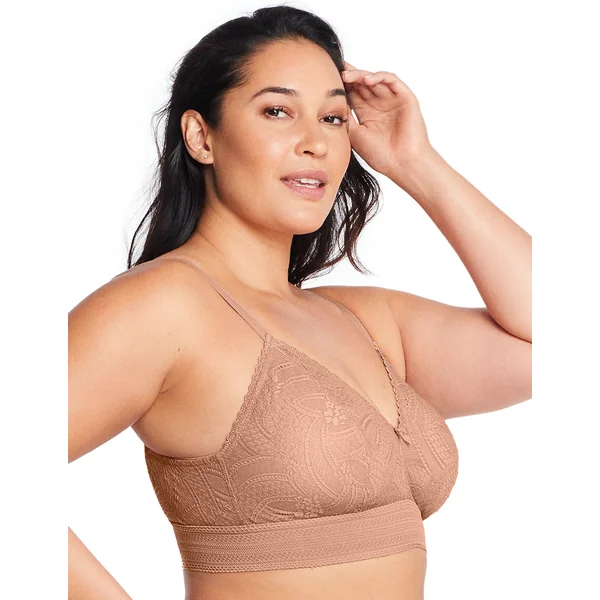 Bralette sans armatures en dentelle 7012 cappuccino