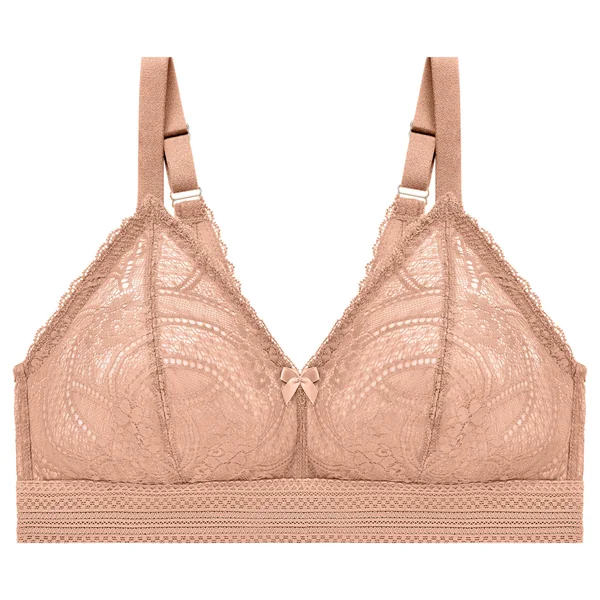 Bralette sans armatures en dentelle 7012 cappuccino