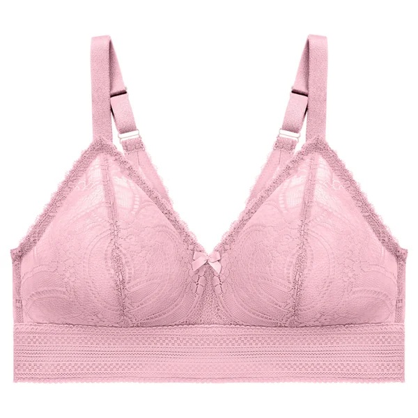 Bralette sans armatures en dentelle 7012 mauve pale