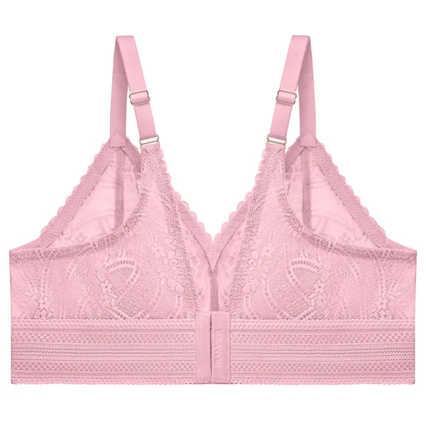 Bralette sans armatures en dentelle 7012 mauve pale