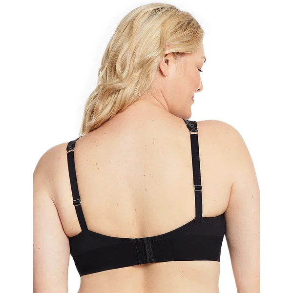 Bralette sans armatures en dentelle à décolleté 7013 noir