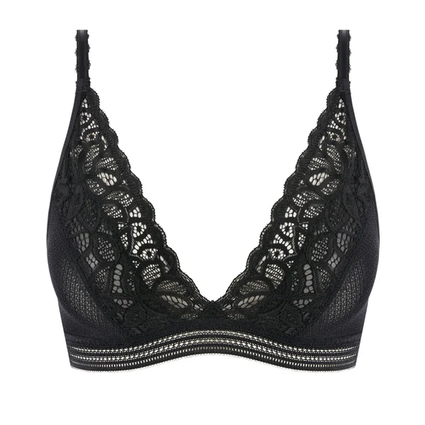Bralette sans armatures RAFFINE Noire Wacoal lingerie