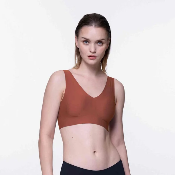 Bralette à coques fines sans armatures Bretelles Larges - Rouge Dorina Dorina