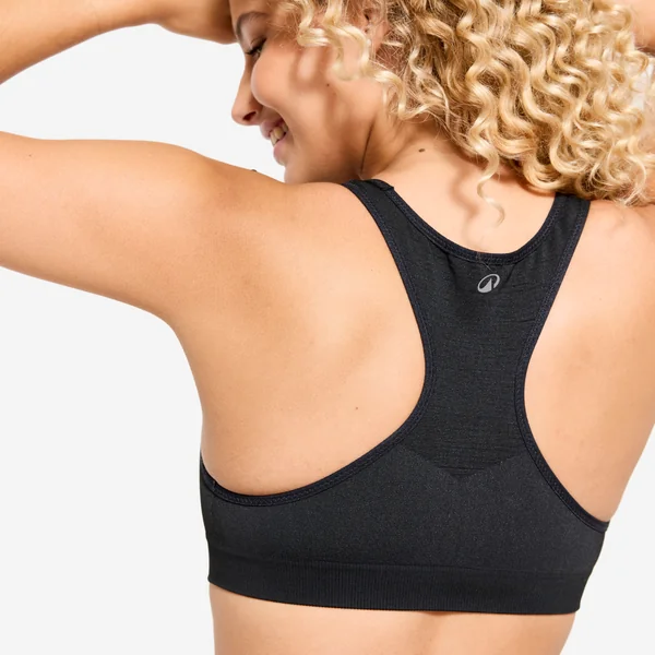 BRASSIERE DE SPORT FIRST MAINTIEN MODERE NOIR