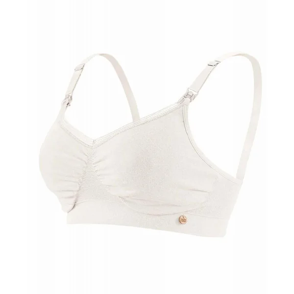 Brassière d'allaitement Blanc - Cache Coeur ORGANIC en coton Cache Coeur