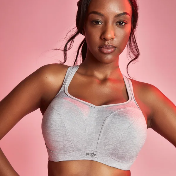 Brassière de sport armatures grise Panache
