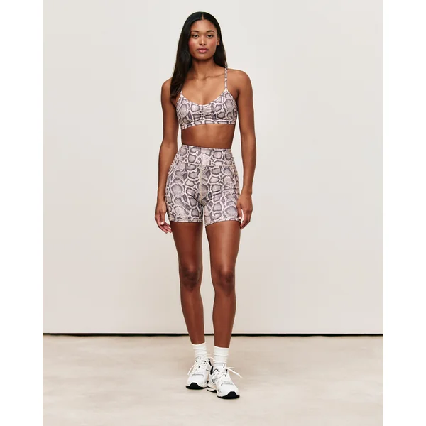 Brassière de sport en microfibre imprimé serpent