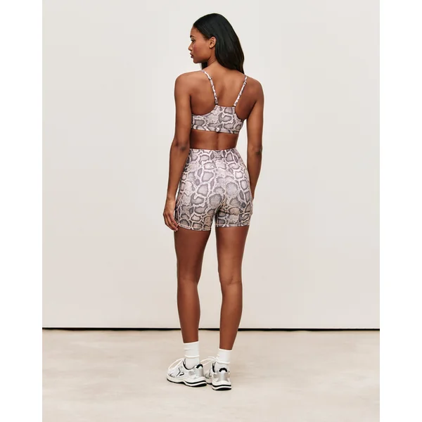 Brassière de sport en microfibre imprimé serpent