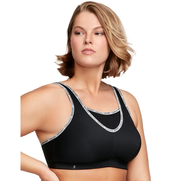 Brassière de sport sans armature Anti-Rebondissements 1066 noir