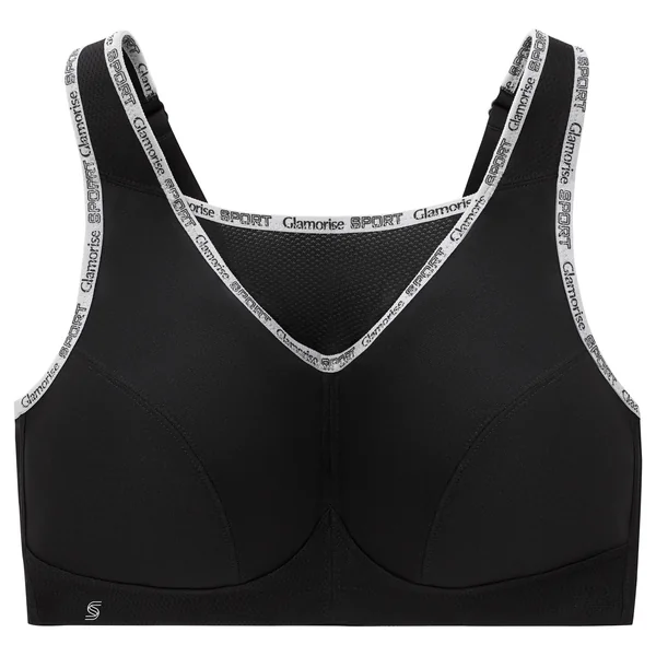 Brassière de sport sans armature Anti-Rebondissements 1066 noir