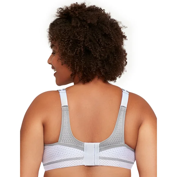Brassière de sport sans armature anti-rebondissements 1067 blanc gris