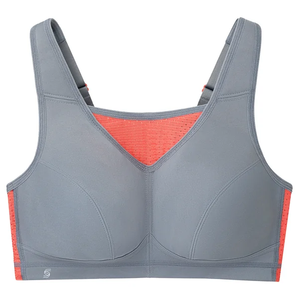 Brassière de sport sans armature anti-rebondissements 1067 gris corail