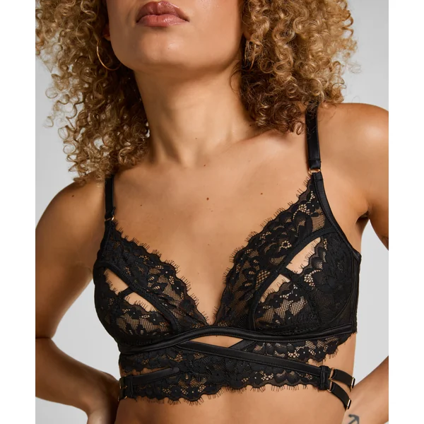 Brassière ouverte Anna - Noir