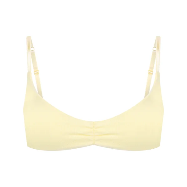 Brassière Pointelle - Jaune