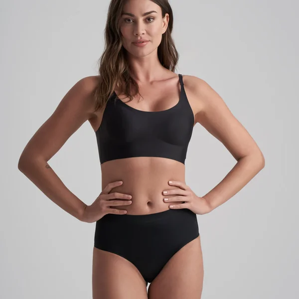 Brassière sans armatures invisible avec bretelles fines - Noir Bye Bra Invisible Shapewear Bye Bra