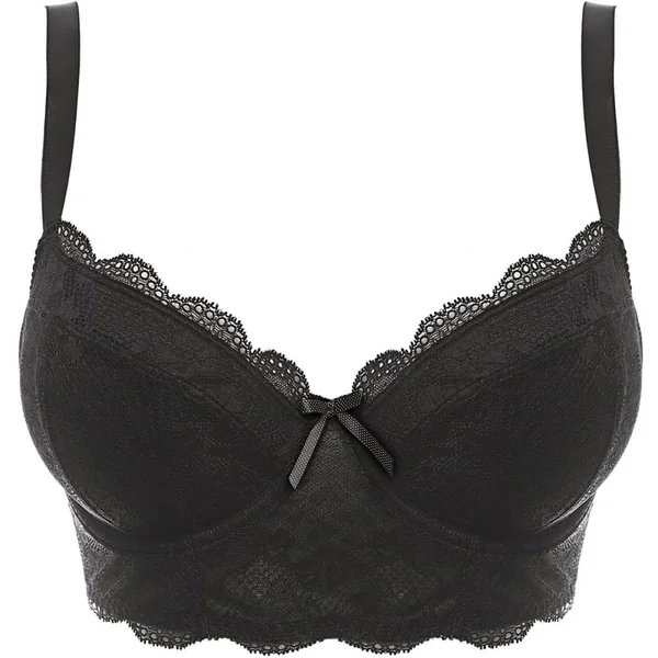Bustier à armatures noir Freya Sophora