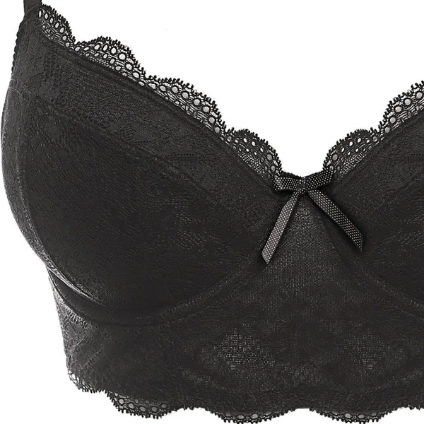 Bustier à armatures noir Freya Sophora