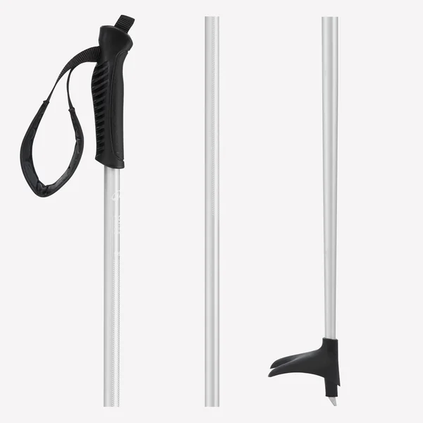 Bâtons de ski de fond aluminium enfant, 120 blanc