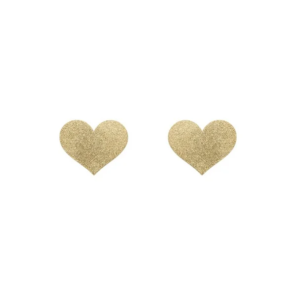 Cache-tétons coeur or Obsessive