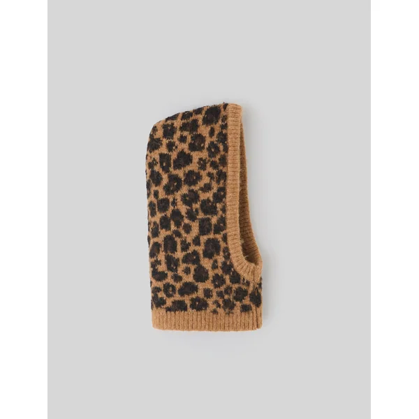 Cagoule léopard camel