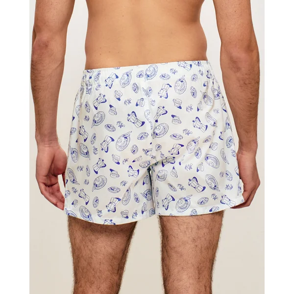 Caleçon en coton à motifs